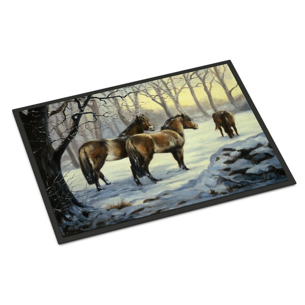19 x 27 Multicolor Carolines Treasures Family Foxes by Daphne Baxter Floor Mat 19 x 27 Multicolor Carolines Treasures Family Foxes by Daphne Baxter Floor Mat